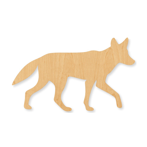 Coyote Wood Cutout - Unfinished Baltic Birch Craft Shape
