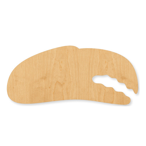 Crab Claw Wood Cutout - Unfinished Baltic Birch Craft Shape