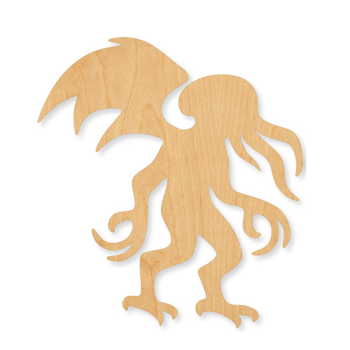 Cthulhu Wood Cutout - Unfinished Baltic Birch Craft Shape