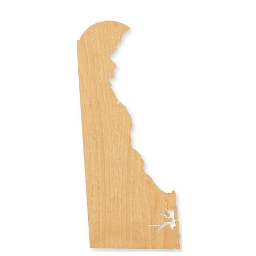 Delaware Wood Cutout - Unfinished Baltic Birch Craft Shape