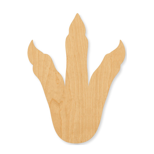 Dinosaur Footprint Wood Cutout - Unfinished Baltic Birch Craft Shape