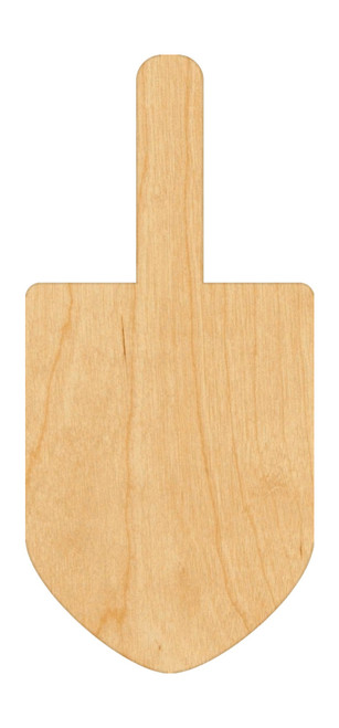Dreidel Wood Cutout Craft Blank, Unfinished Baltic Birch DIY Shape for Crafts and Decor