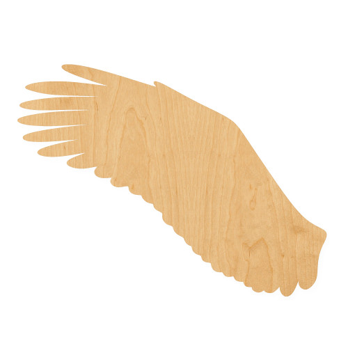 Eagle Wing Wood Cutout for Crafts, Unfinished Baltic Birch Craft Shape