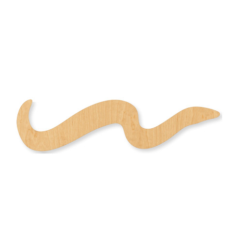 Eel Wood Cutout - Unfinished Baltic Birch Craft Shape