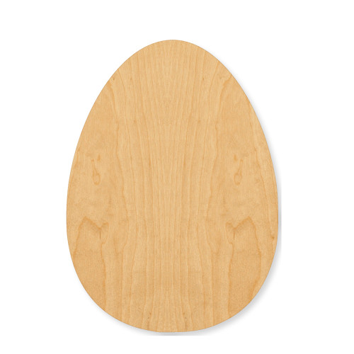 Egg Wood Cutout - Unfinished Baltic Birch Craft Shape