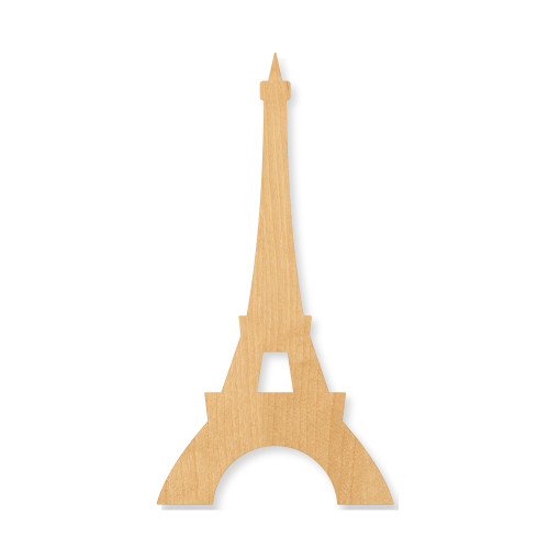Eiffel Tower 2 Wood Cutout - Unfinished Baltic Birch Craft Shape