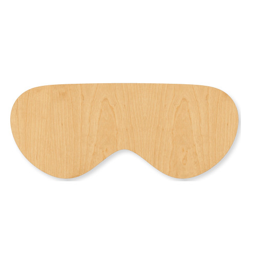 Eye Mask Wood Cutout - Unfinished Baltic Birch Craft Shape