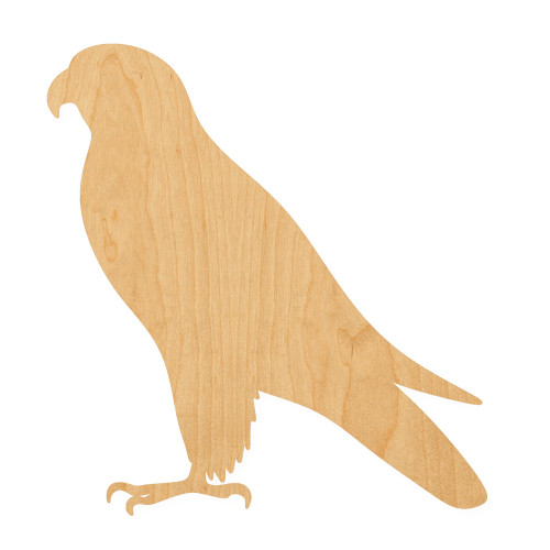 Falcon Wood Cutout for Crafts, Unfinished Baltic Birch Craft Shape