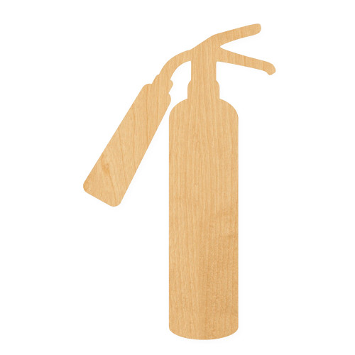 Fire Extinguisher Wood Cutout for Crafts, Unfinished Baltic Birch Craft Shape