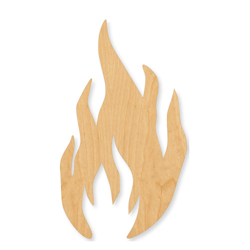 Fire Wood Cutout - Unfinished Baltic Birch Craft Shape