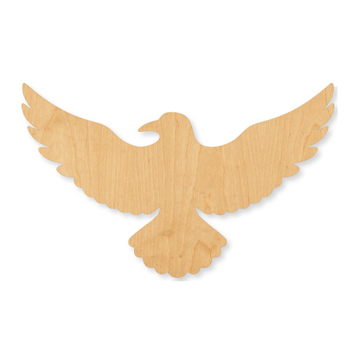Flying Raven Wood Cutout - Unfinished Baltic Birch Craft Shape