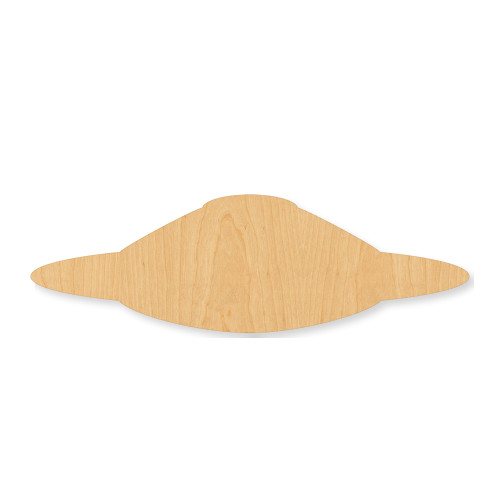 Flying Saucer Wood Cutout - Unfinished Baltic Birch Craft Shape