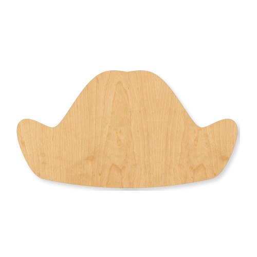 George Washington Hat Wood Cutout - Unfinished Baltic Birch Craft Shape