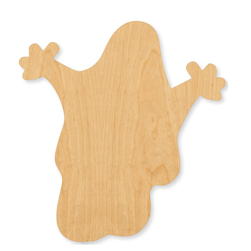 Ghost 3 Wood Cutout - Unfinished Baltic Birch Craft Shape