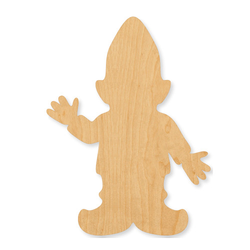 Gnome Wood Cutout - Unfinished Baltic Birch Craft Shape