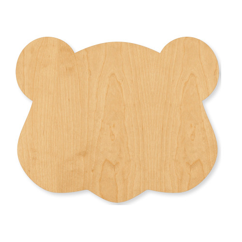 Groundhog Head Wood Cutout - Unfinished Baltic Birch Craft Shape