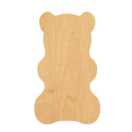 Gummy Bear Wood Cutout for Crafts, Unfinished Baltic Birch Craft Shape