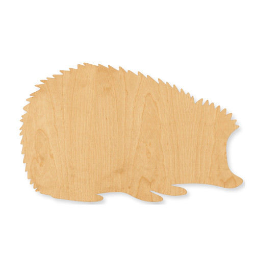 Hedgehog Wood Cutout - Unfinished Baltic Birch Craft Shape