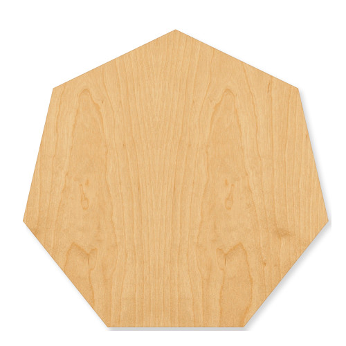 Heptagon Wood Cutout - Unfinished Baltic Birch Craft Shape