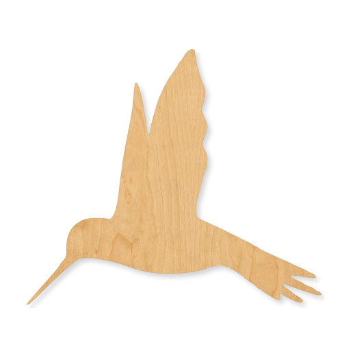 Hummingbird 3 Wood Cutout - Unfinished Baltic Birch Craft Shape