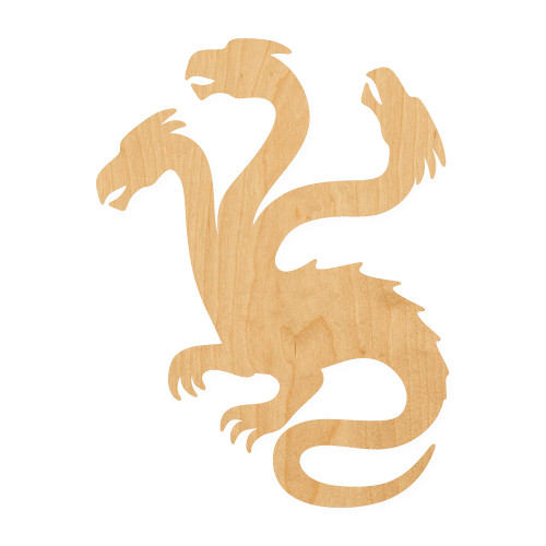 Hydra Wood Cutout for Crafts, Unfinished Baltic Birch Craft Shape