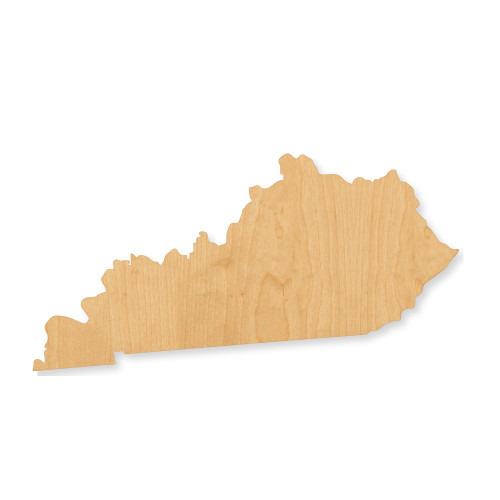 Kentucky Wood Cutout - Unfinished Baltic Birch Craft Shape