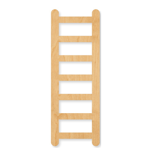 Ladder Wood Cutout - Unfinished Baltic Birch Craft Shape