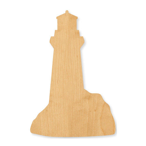 Unfinished Lighthouse Wood Cutout - Unfinished Baltic Birch Craft Shape