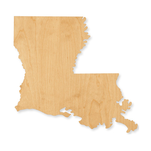 Unfinished Louisiana Wood Cutout - Unfinished Baltic Birch Craft Shape