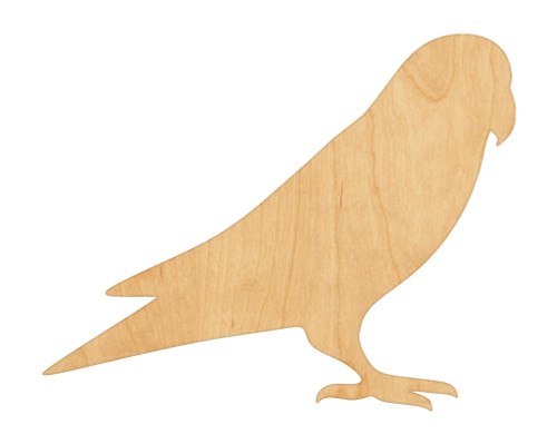 Unfinished Love Bird Wood Cutout for Door Hangers, Seasonal Decor and Paint Parties, Baltic Birch Craft Blank