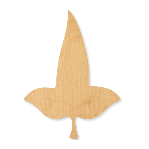 Unfinished Mallorn Leaf Wood Cutout - Unfinished Baltic Birch Craft Shape