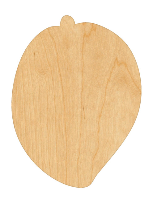 Unfinished Mango Wood Cutout for Door Hangers, Seasonal Decor and Paint Parties, Baltic Birch Craft Blank