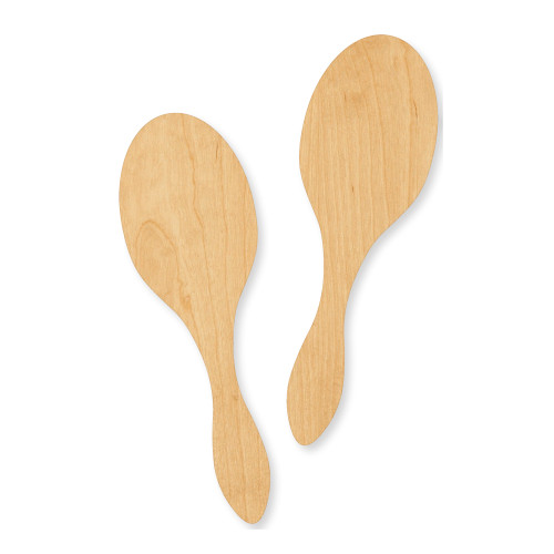 Unfinished Maracas Wood Cutout - Unfinished Baltic Birch Craft Shape