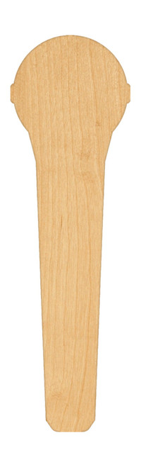 Unfinished Microphone Wood Cutout for Door Hangers, Seasonal Decor and Paint Parties, Baltic Birch Craft Blank