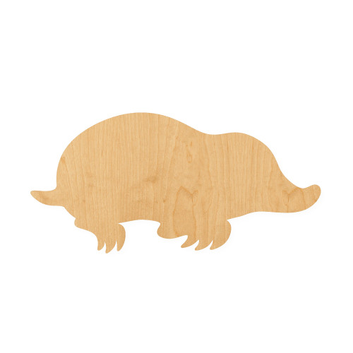 Mole 2 Wood Cutout for Crafts, Unfinished Baltic Birch Craft Shape