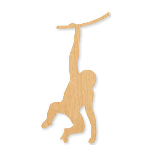 Unfinished Monkey Wood Cutout - Unfinished Baltic Birch Craft Shape
