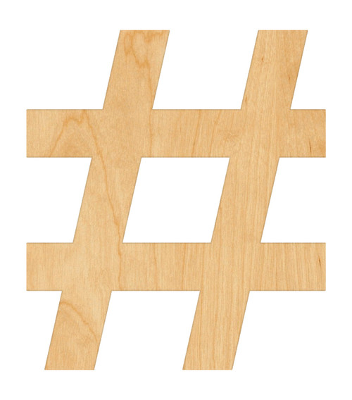 Unfinished Number Sign Wood Cutout for Door Hangers, Seasonal Decor and Paint Parties, Baltic Birch Craft Blank