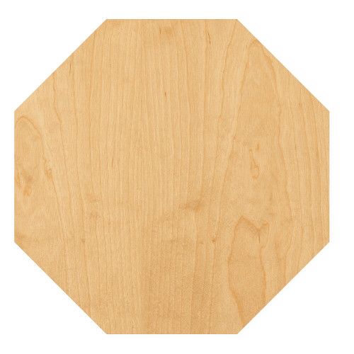 Octagon Wood Cutout for Crafts, Unfinished Baltic Birch Craft Shape