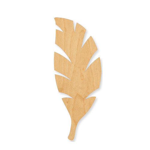 Unfinished Palm Leaf Wood Cutout - Unfinished Baltic Birch Craft Shape