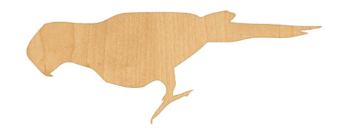 Unfinished Parrot Wood Cutout for Door Hangers, Seasonal Decor and Paint Parties, Baltic Birch Craft Blank