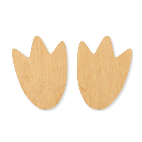 Unfinished Penguinfeet Wood Cutout - Unfinished Baltic Birch Craft Shape