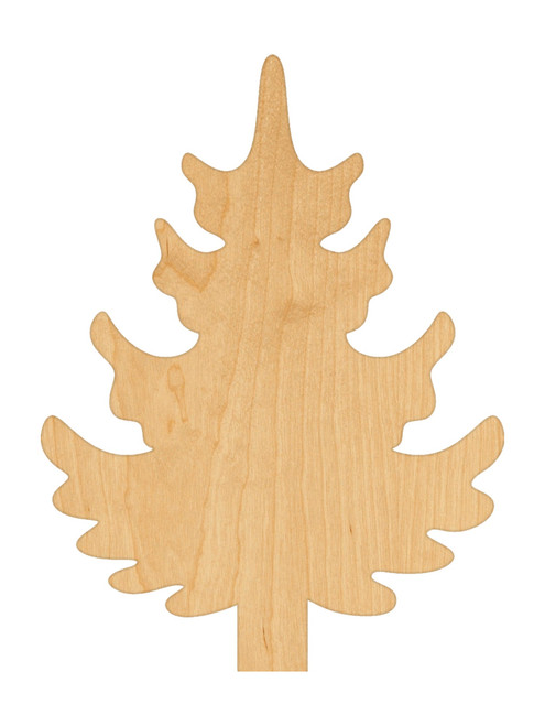 Unfinished Pine Tree Wood Cutout for Door Hangers, Seasonal Decor and Paint Parties, Baltic Birch Craft Blank