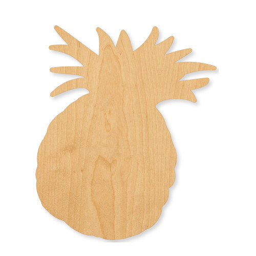 Unfinished Pineapple 1 Wood Cutout - Unfinished Baltic Birch Craft Shape