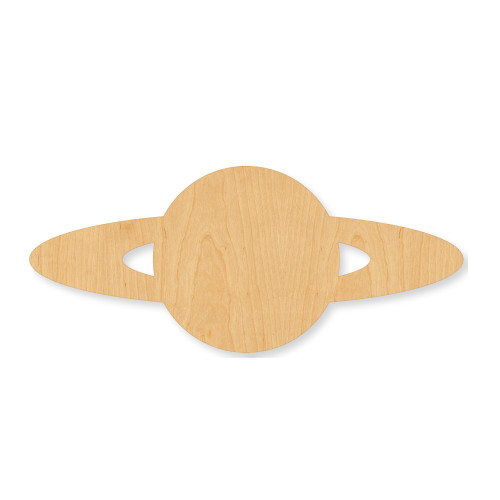 Unfinished Planet Wood Cutout - Unfinished Baltic Birch Craft Shape