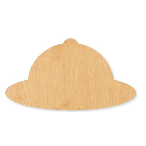Unfinished Safari Hat Wood Cutout - Unfinished Baltic Birch Craft Shape