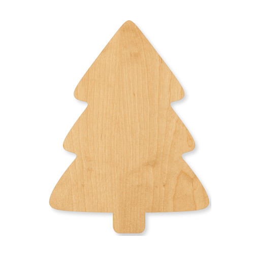 Unfinished Simple Christmas Tree Wood Cutout - Unfinished Baltic Birch Craft Shape