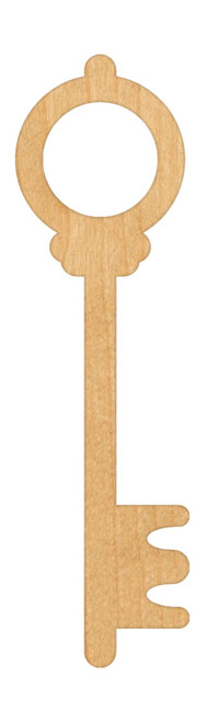 Unfinished Skeleton Key 3 Wood Cutout for Door Hangers, Seasonal Decor and Paint Parties, Baltic Birch Craft Blank