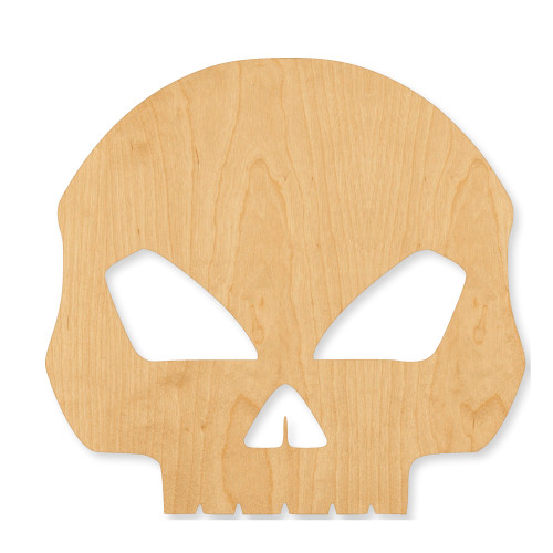 Unfinished Skull Wood Cutout - Unfinished Baltic Birch Craft Shape