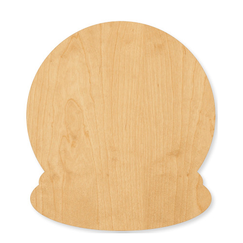 Unfinished Snow Globe Wood Cutout - Unfinished Baltic Birch Craft Shape