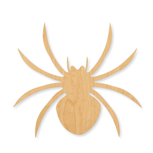 Unfinished Spider 5 Wood Cutout - Unfinished Baltic Birch Craft Shape